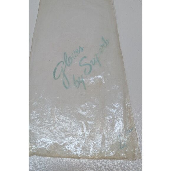 NWT White Kidskin Washable Gloves, size M - Picture 8 of 8